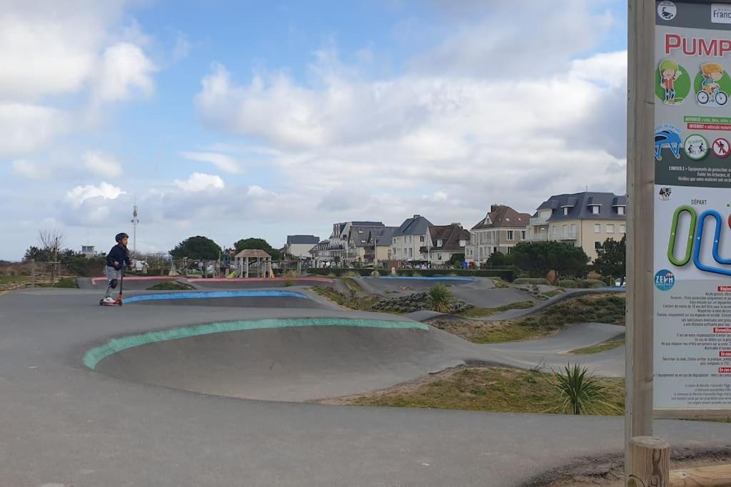 Studio Front De Mer Merville-Franceville-Plage Eksteriør billede